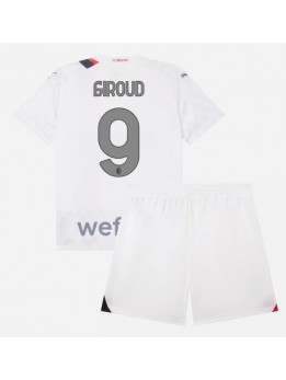 Otroški Nogometna dresi replika AC Milan Olivier Giroud #9 Gostujoči 2023-24 Kratek rokav (+ hlače)